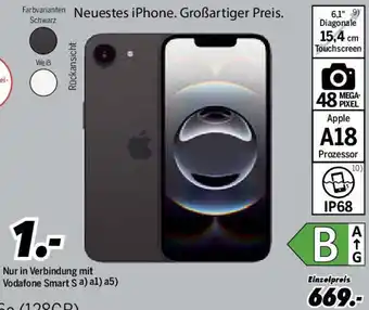 MEDIMAX Apple iPhone 16e (128GB) Angebot