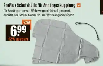 V Baumarkt ProPlus Schutzhülle für Anhängerkupplung Angebot