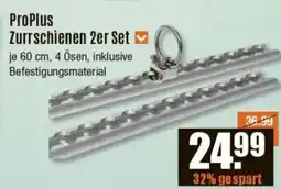 V Baumarkt ProPlus Zurrschienen 2er Set Angebot