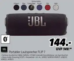MEDIMAX JBL Portabler Lautsprecher FLIP 7 Angebot