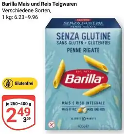 Globus Barilla Mais und Reis Teigwaren Angebot