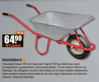 V Baumarkt Bauschubkarre Angebot