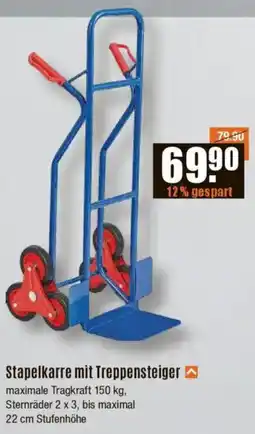 V Baumarkt Stapelkarre mit Treppensteiger Angebot