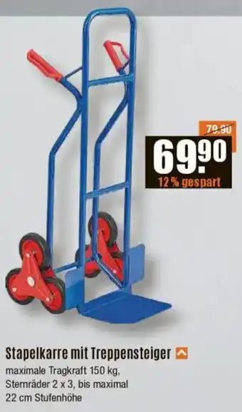 V Baumarkt Stapelkarre mit Treppensteiger Angebot