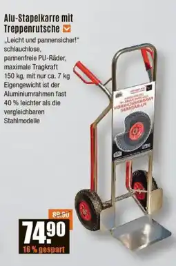 V Baumarkt Alu-Stapelkarre mit Treppenrutsche Angebot