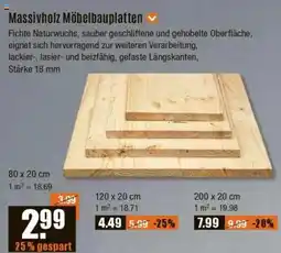 V Baumarkt Massivholz Möbelbauplatten Angebot