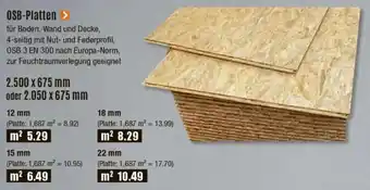 V Baumarkt OSB-Platten Angebot