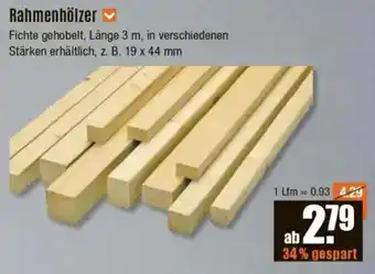 V Baumarkt Rahmenhölzer Angebot