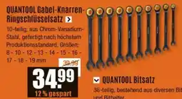 V Baumarkt QUANTOOL Gabel-Knarren- Ringschlüsselsatz Angebot