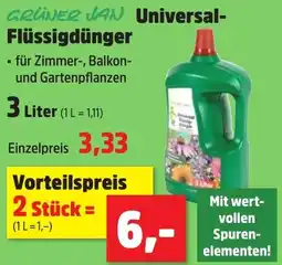 Thomas Philipps GRÜNER JAN Universal Flüssigdünger Angebot