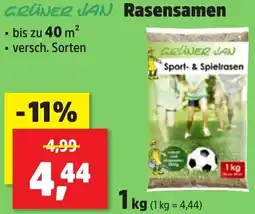 Thomas Philipps GRÜNER JAN Rasensamen Angebot