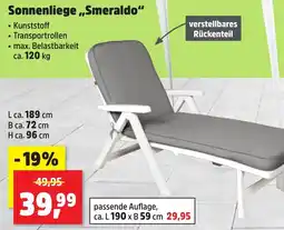 Thomas Philipps Sonnenliege ,,Smeraldo" Angebot