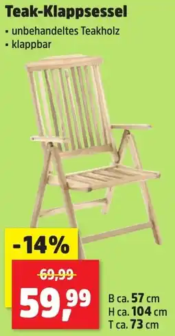 Thomas Philipps Teak-Klappsessel Angebot