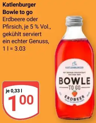 Globus Katlenburger Bowle to go Angebot