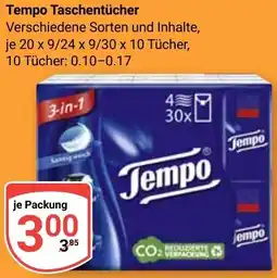Globus Tempo Taschentücher Angebot