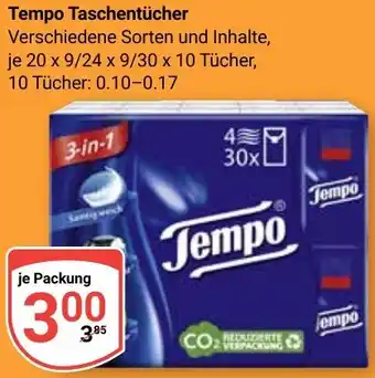 Globus Tempo Taschentücher Angebot