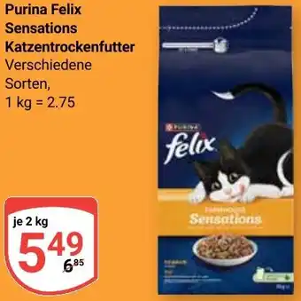 Globus Purina Felix Sensations Katzentrockenfutter Angebot