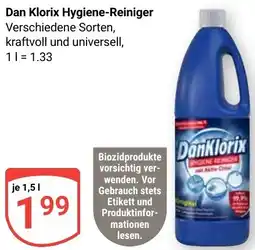 Globus Dan Klorix Hygiene-Reiniger Angebot