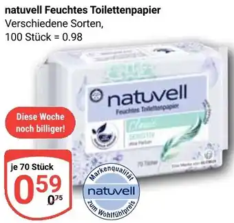 Globus natuvell Feuchtes Toilettenpapier Angebot