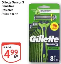 Globus Gillette Sensor 3 Sensitive Rasierer Angebot