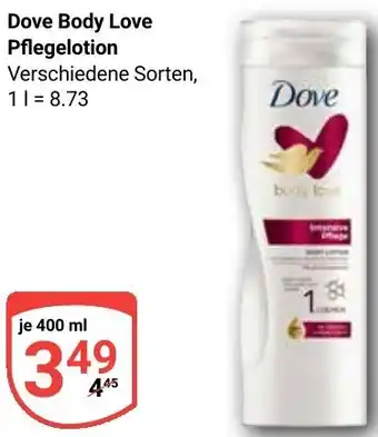 Globus Dove Body Love Pflegelotion Angebot