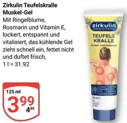 Globus Zirkulin Teufelskralle Muskel-Gel Angebot