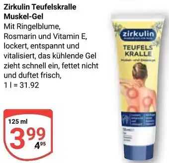 Globus Zirkulin Teufelskralle Muskel-Gel Angebot