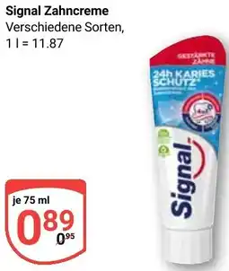 Globus Signal Zahncreme Angebot