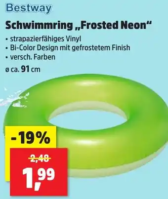 Thomas Philipps Bestway Schwimmring ,,Frosted Neon" Angebot