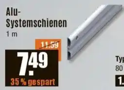 V Baumarkt Alu- Systemschienen 1 m Angebot
