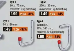 V Baumarkt Wandhaken Angebot