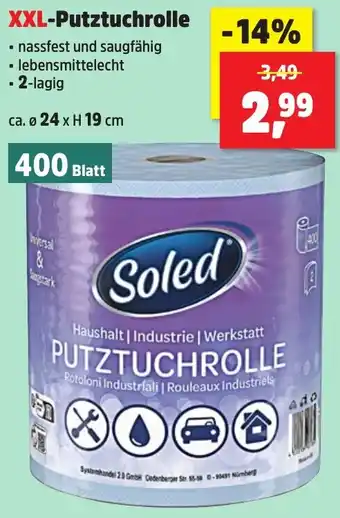Thomas Philipps Soled XXL-Putztuchrolle Angebot