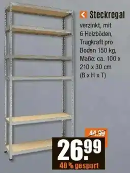 V Baumarkt Steckregal Angebot