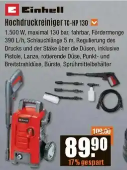 V Baumarkt Einhell Hochdruckreiniger TC-HP 130 Angebot