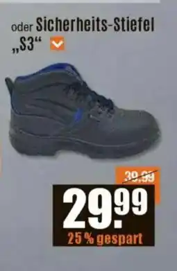 V Baumarkt Sicherheits-Stiefel "S3" Angebot
