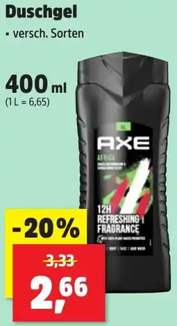 Thomas Philipps AXE Duschgel Angebot