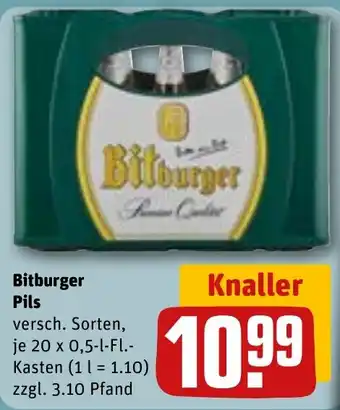 REWE Bitburger Pils Angebot
