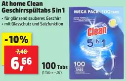 Thomas Philipps At home Clean Geschirrspültabs 5 in 1 Angebot