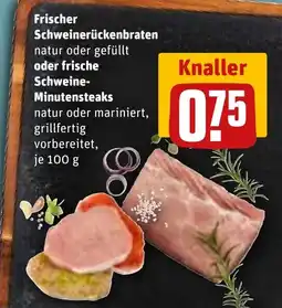 REWE Frischer Schweinerückenbraten Angebot