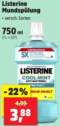 Thomas Philipps Listerine Mundspülung Angebot