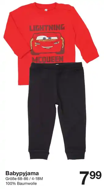 Zeeman Babypyjama Angebot