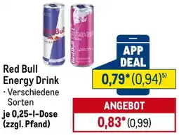 METRO Red Bull Energy Drink Angebot