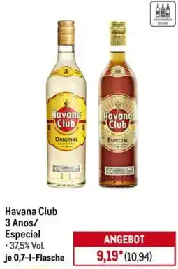 METRO Havana Club 3 Anos/ Especial Angebot