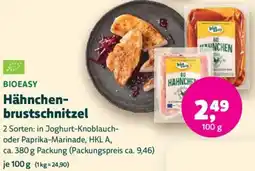 Biomarkt BIOEASY Hähnchenbrustschnitzel Angebot