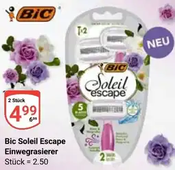 Globus Bic Soleil Escape Einwegrasierer Angebot