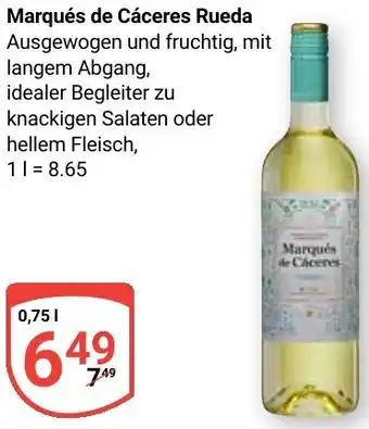 Globus Marqués de Cáceres Rueda Angebot