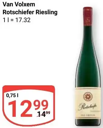 Globus Van Volxem Rotschiefer Riesling Angebot