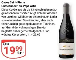 Globus Caves Saint-Pierre Châteauneuf-du-Pape AOC Angebot