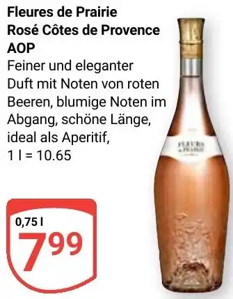 Globus Fleures de Prairie Rosé Côtes de Provence AOP Angebot
