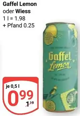 Globus Gaffel Lemon oder Wiess Angebot